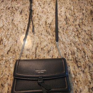 Kate Spade Black Pebbled Leather Crossbody Bag